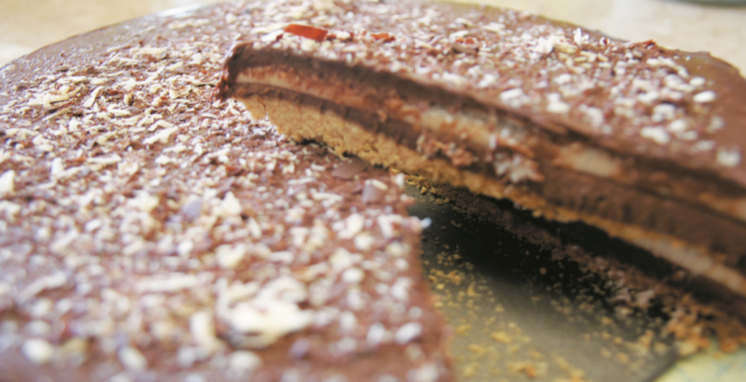 Tarte de chocolate e coco