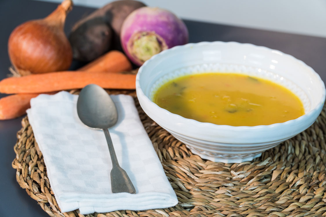 Creme de legumes e batata-doce