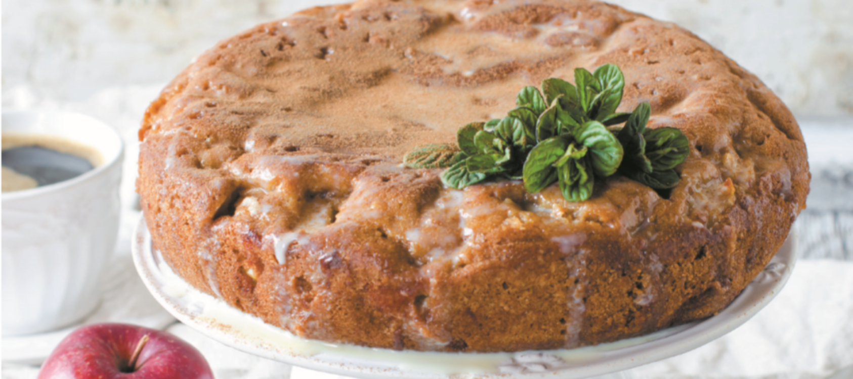 Bolo de maçã e iogurte