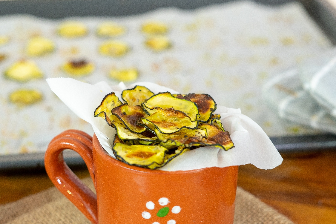 Chips de curgete: receita fácil… e irresistível!