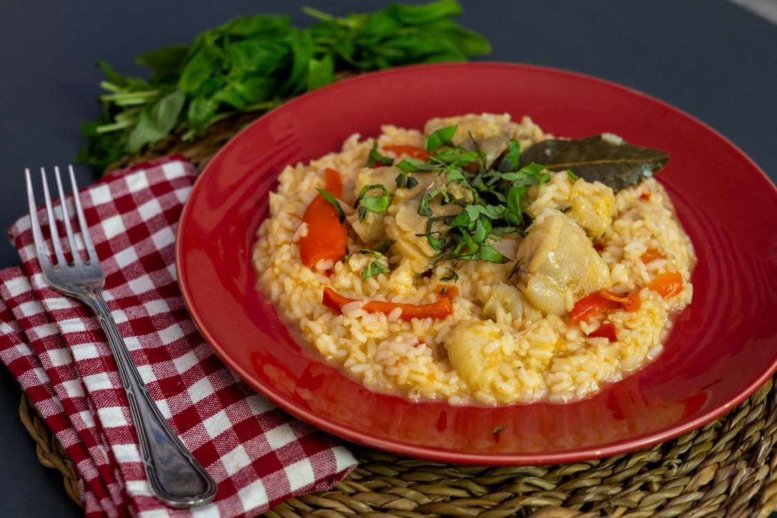 Arroz malandrinho de tamboril