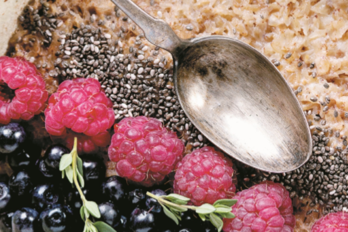 Papas de aveia integral com chia: uma opção muito saudável!