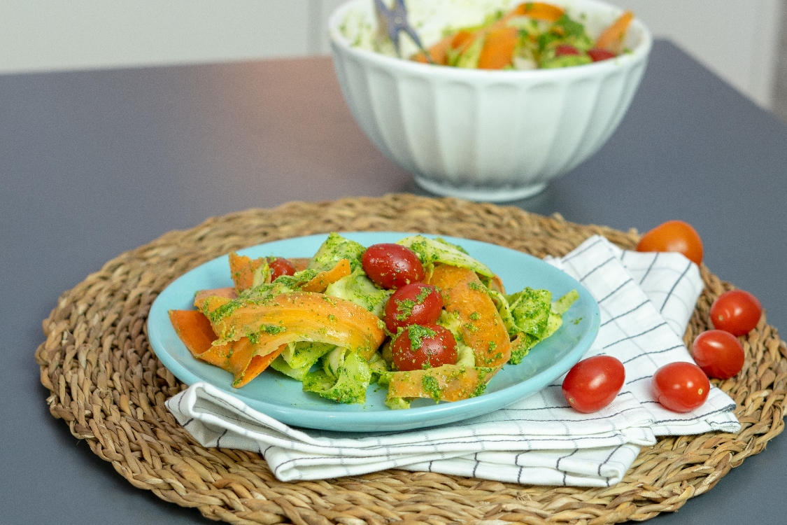 Receita de salada vegetariana