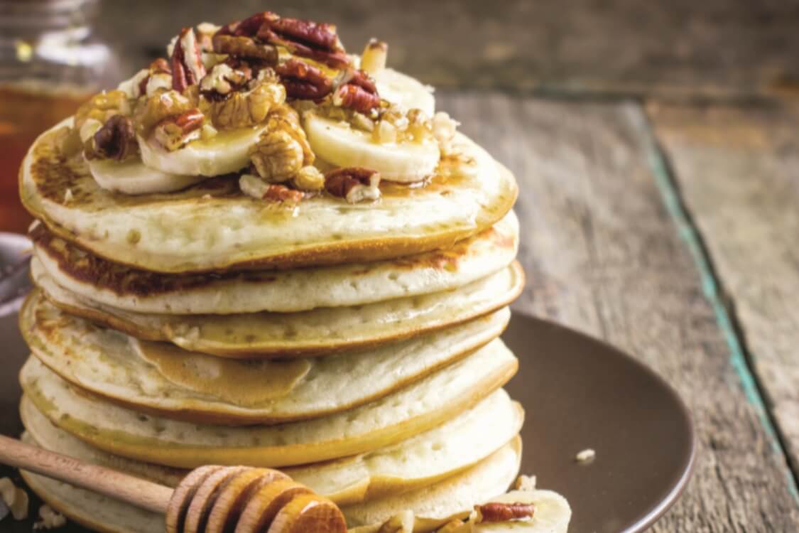Panquecas de banana e mel sem glúten: são muito deliciosas!