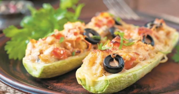 Courgette assada com frango: simples, prático… e delicioso!