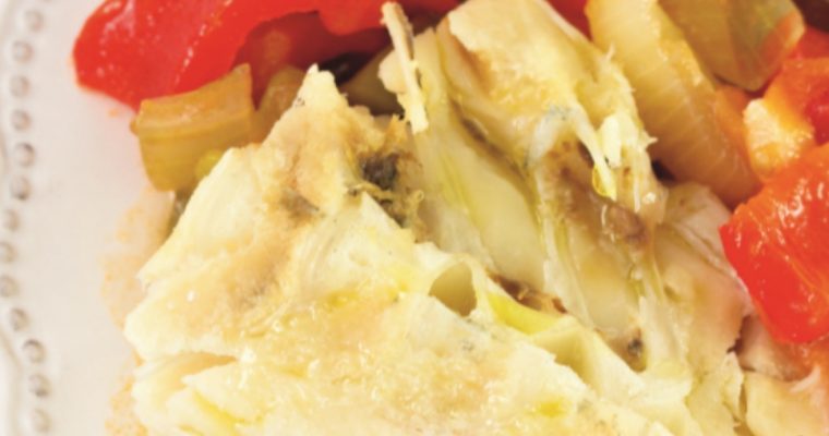Bacalhau com pimentos: só a apresentação já é de abrir o apetite!