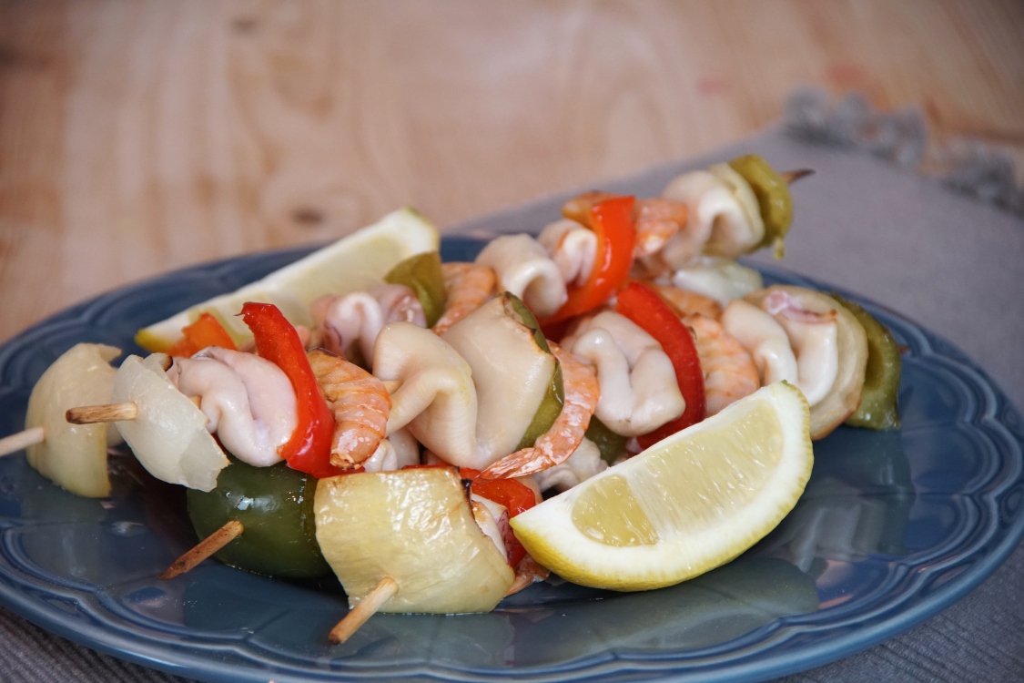 Espetadas de choco: uma sugestão bem simples, deliciosa e saudável!