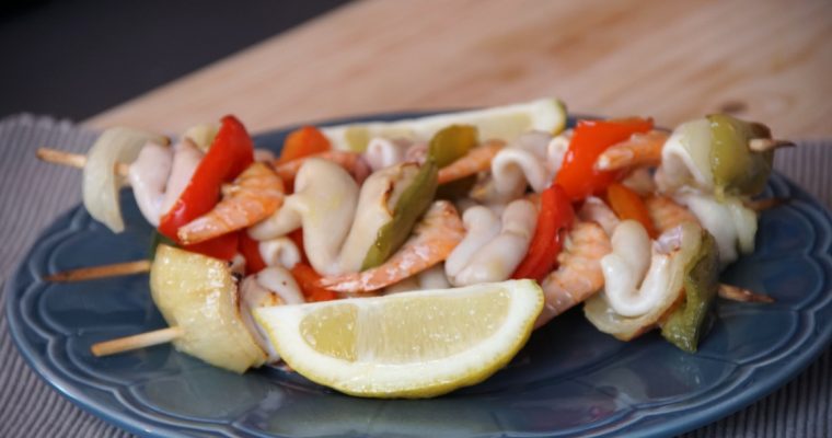 Espetadas de choco: uma sugestão bem simples, deliciosa e saudável!