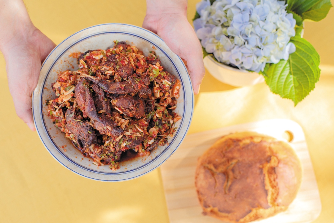 Coelho com molho vilão