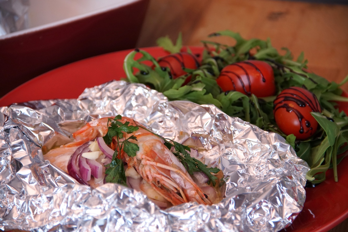 Papelotes de salmão e camarão: fácil e simples de preparar!