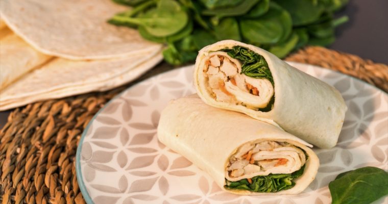 Wraps de frango com espinafres: uma receita fácil para este verão!