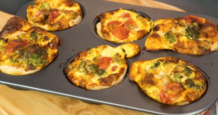 Mini quiches de brócolos e tomate cherry: um novo petisco para descobrir!