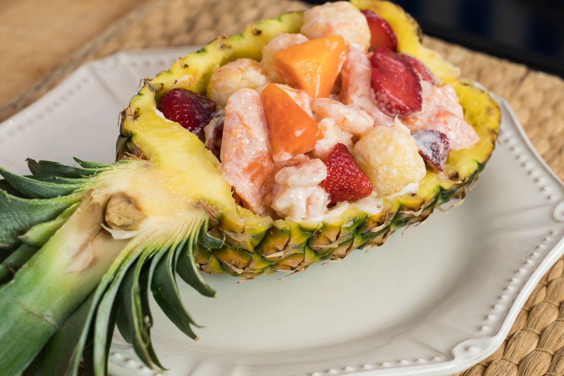 Salada de abacaxi com gambas: um prato criativo e saudável!