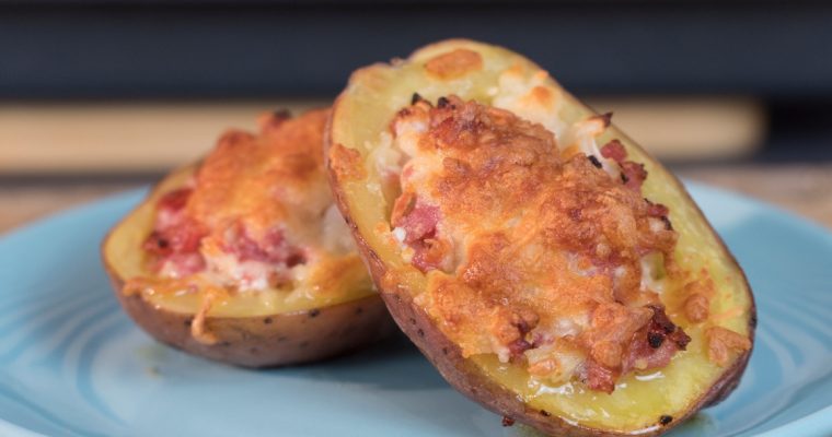 Batatas assadas com salsicha Toscana: um petisco perfeito!