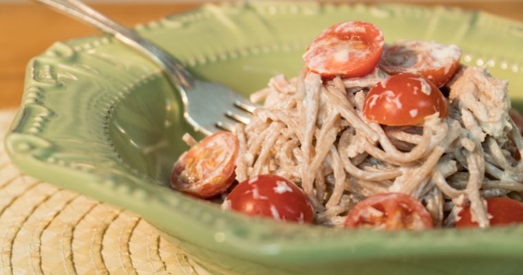 Esparguete com atum e queijo creme: simples e saudável!
