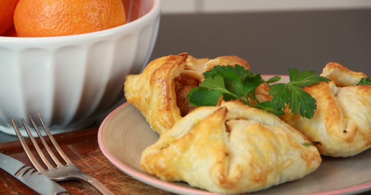 Folhado de farinheira com espinafres e laranja: rápido de se fazer!