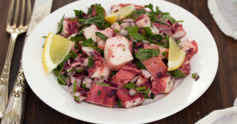 Salada de polvo: para petiscar em família… e repetir!