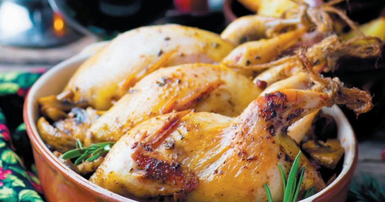 Codornizes no forno: prato simples e saboroso para o Natal!