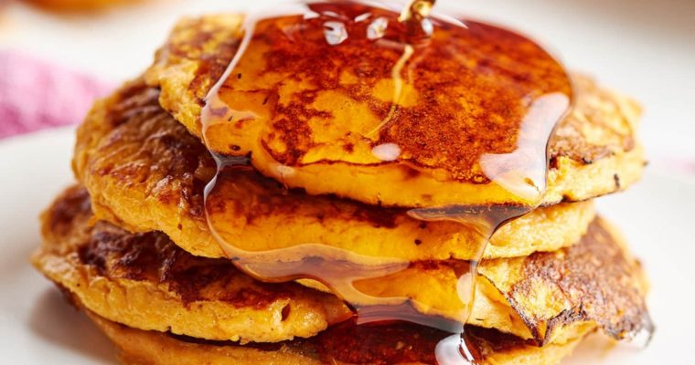 Panquecas de batata-doce: só precisa de 2 ingredientes!