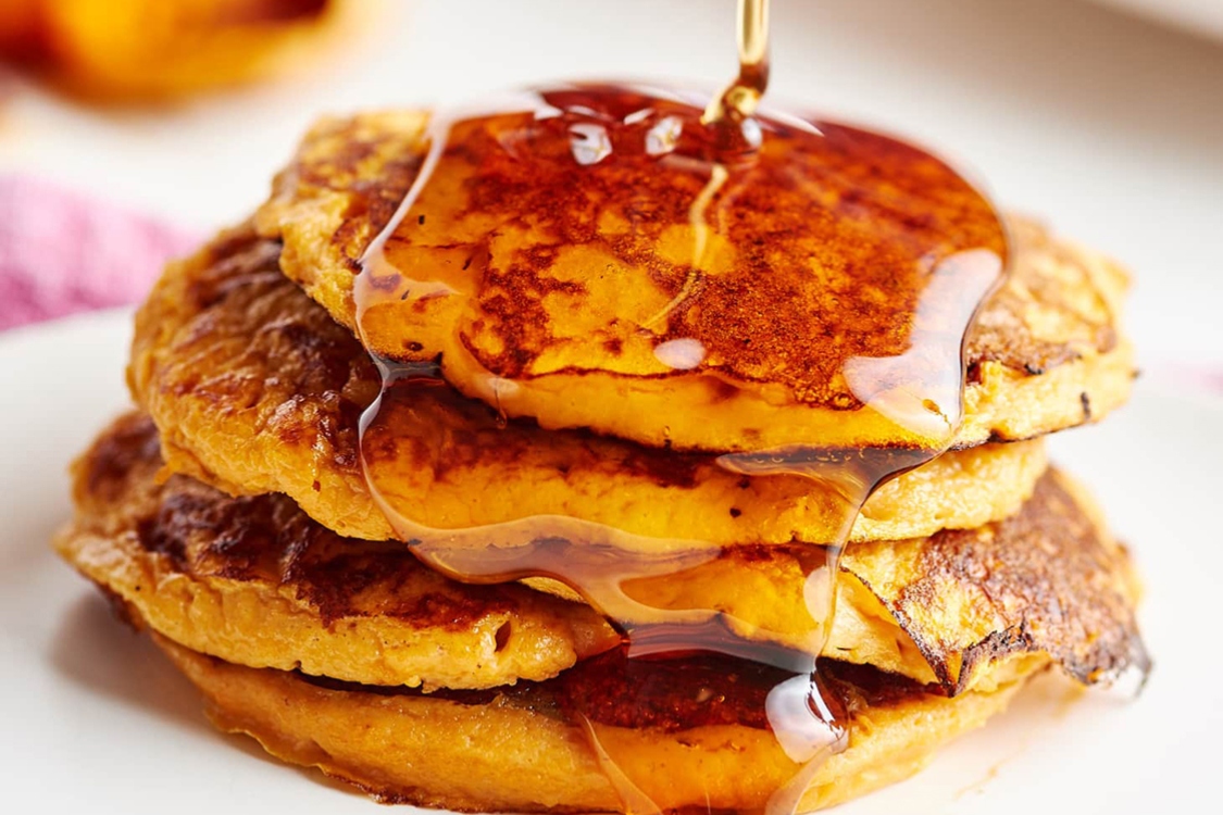 Panquecas de batata-doce: só precisa de 2 ingredientes!