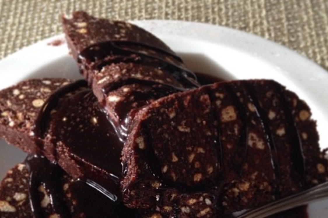 Salame de chocolate sem ovos