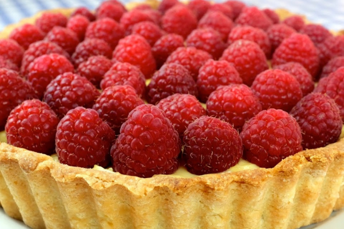 Receita de tarte de framboesa
