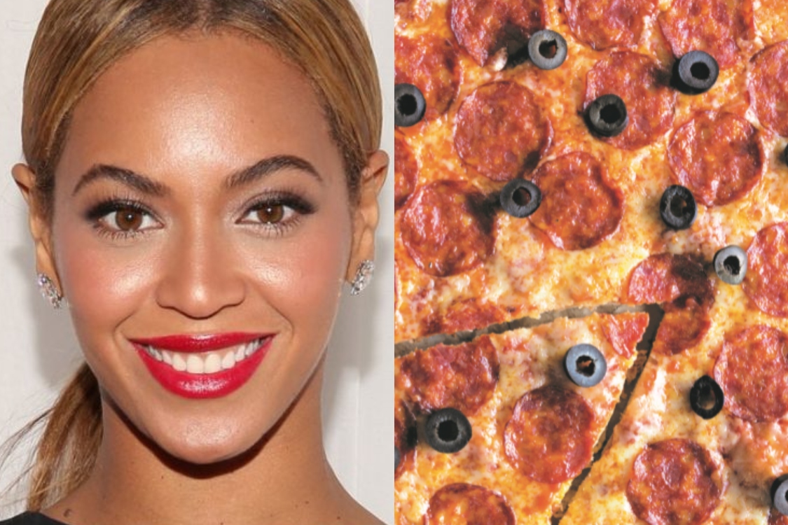 Beyoncé adora pizza! Fique com esta receita de pepperoni e azeitonas