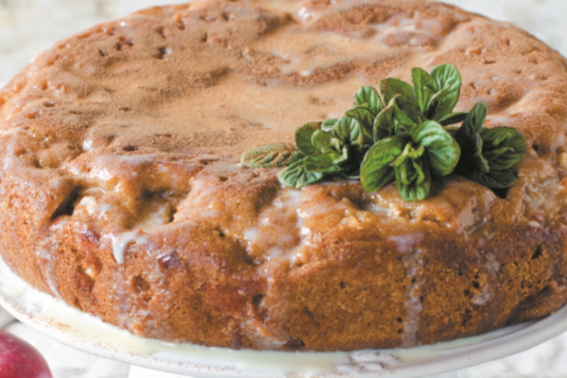 Bolo de maçã e iogurte