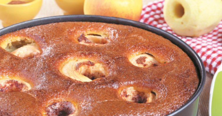 Receita de bolo de maçã e canela