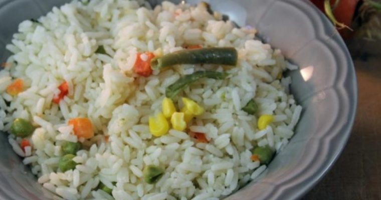 Receita rápida de arroz primavera
