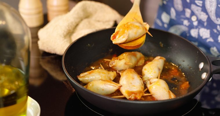 Receita de lulas recheadas