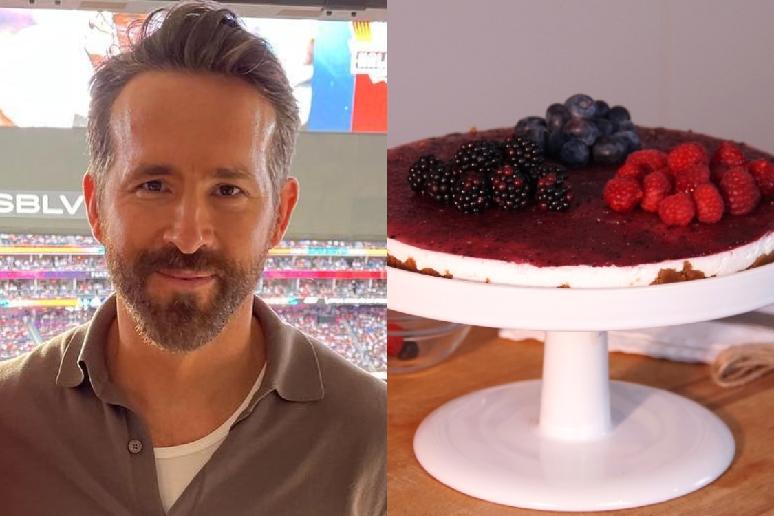 Ryan Reynolds adora doces: conheça esta receita de cheesecake de frutos vermelhos!