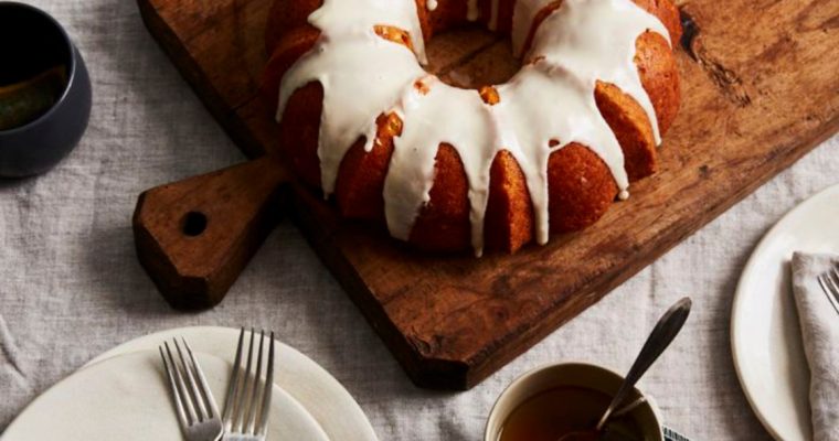 Bolo de laranja com glacé