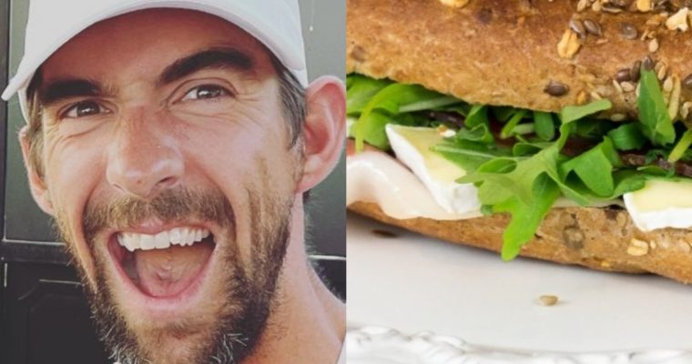 Sandes de presunto, queijo brie e rúcula: a receita que Michael Phelps adora!