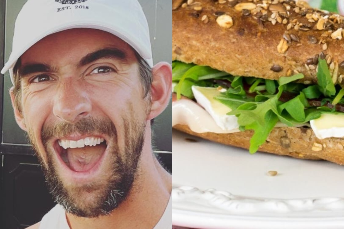 Sandes de presunto, queijo brie e rúcula: a receita que Michael Phelps adora!