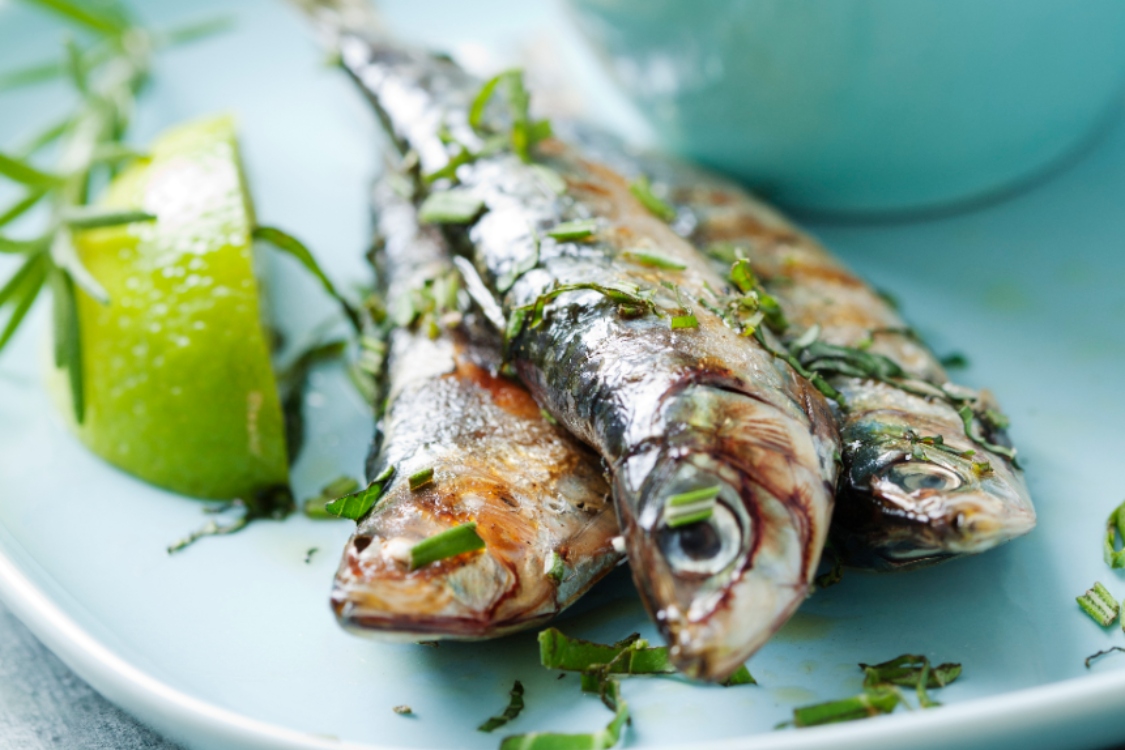 Sardinhas assadas no forno