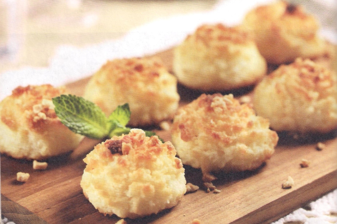Bolinhos de coco e laranja
