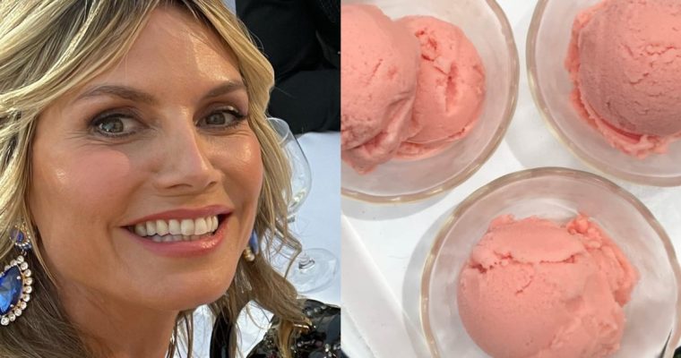 Heidi Klum é fã de gelado: conheça uma receita que só precisa de 2 ingredientes!