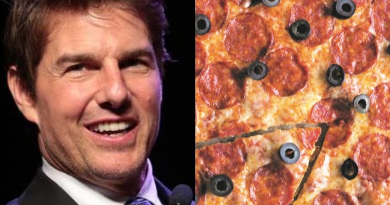 Tom Cruise adora pizza! Fique com esta receita de pepperoni e azeitonas