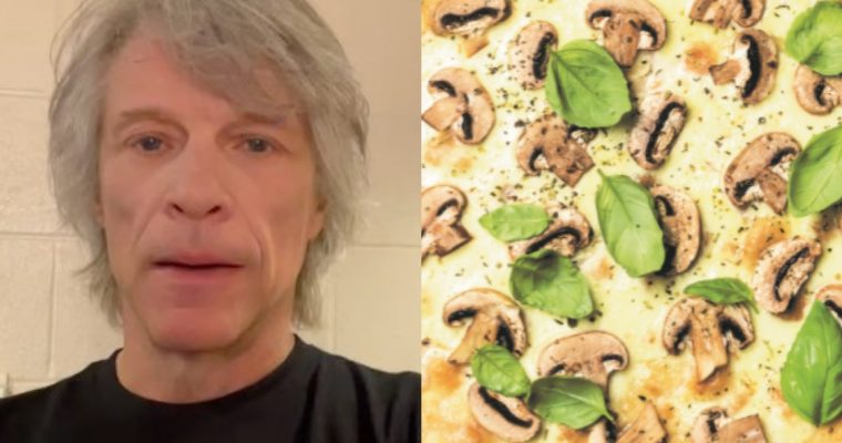 Bon Jovi adora pizza: fique com esta receita de pizza de cogumelos e manjericão sem glúten!