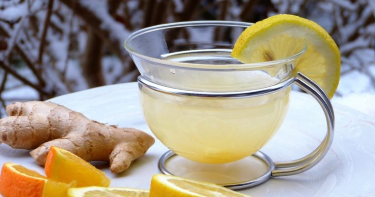 Chá de gengibre, laranja e limão para o outono!