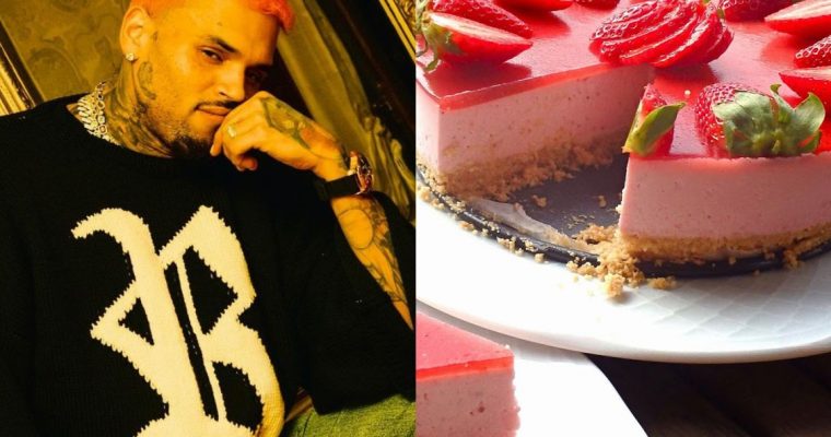 Chris Brown adora cheesecake de morango: fique com esta receita!