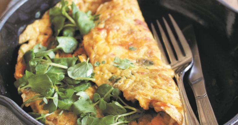 Fique com esta receita de omelete com agrião de água!