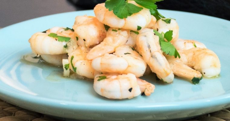 Receita de gambas ao alhinho