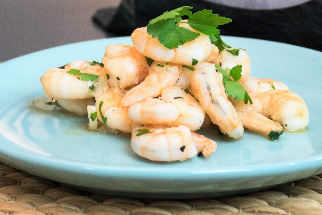 Receita de gambas ao alhinho