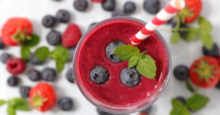 Smoothie de frutos vermelhos