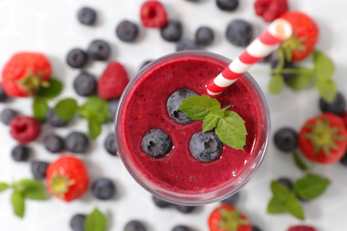 Smoothie de frutos vermelhos