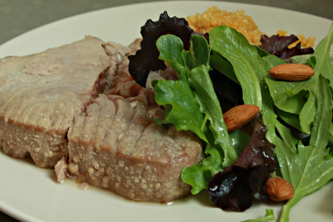 Receita de bifes de atum no forno