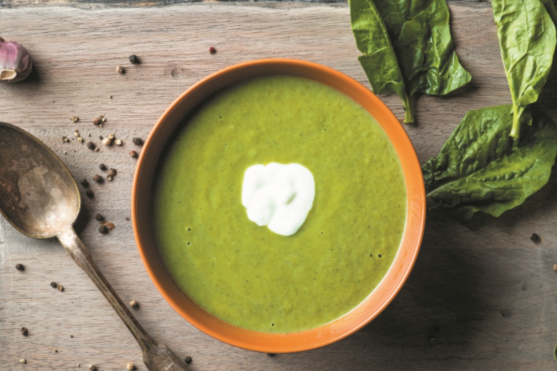 Receita de sopa de espinafres