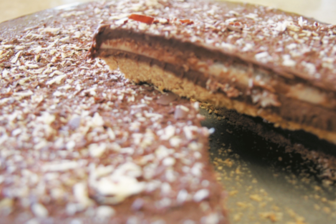 Tarte de chocolate e coco